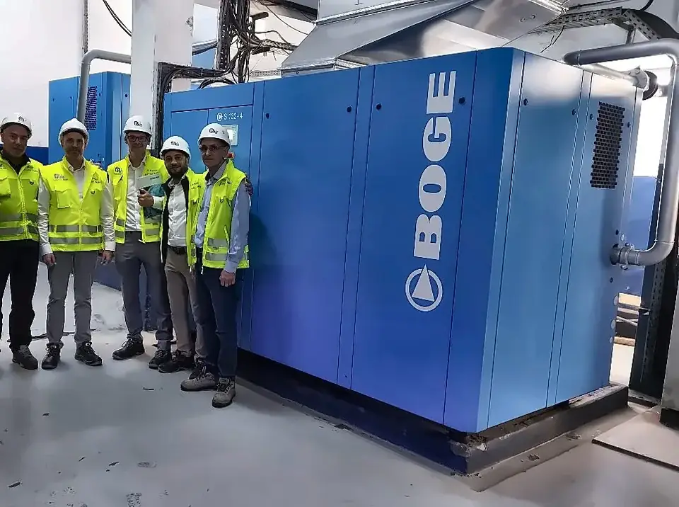 Mise en service d’un compresseur BOGE S 132-4